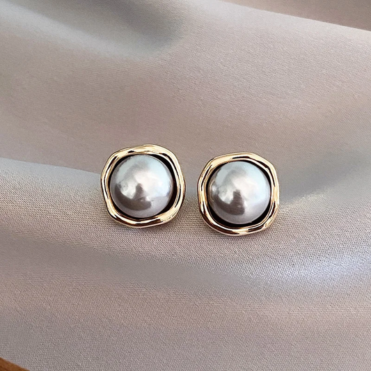 Boucles d’oreilles Élégantes Perle Noire